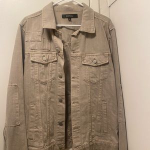 Mens large Tan Jean jacket